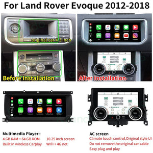 Planet Gates Radio and AC screen / CHINA Krando Android Car Radio For Range Rover Land Rover Evoque LRX L538 2012-2018 Autoradio Multimedia Navigation GPS AC Screen