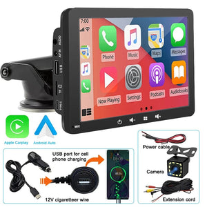 Planet Gates Radio With Camera Universal 7 Inch Car Radio Multimedia Video Player Wireless Carplay Android Auto Touch Screen Bluetooth Car Intelligent Systems