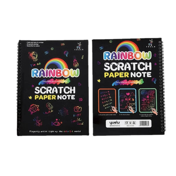 Planet Gates Rainbow Magic Scratch Off Paper Set for Kids Arts Scraping Painting Toy DIY Graffiti Book Kids Montessori Educational Toys