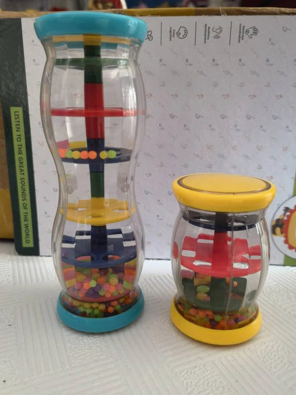 Planet Gates Rainmaker Baby Toy Rain Stick Musical Toys For Babies 1 2 3 Year Hand Shaker Rattles Toy Educational Instrument Toy For Children