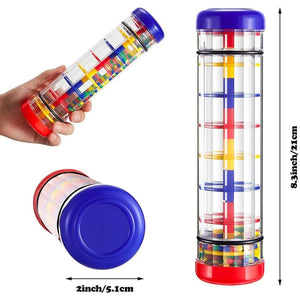 Planet Gates Rainmaker Baby Toy Rain Stick Musical Toys For Babies 1 2 3 Year Hand Shaker Rattles Toy Educational Instrument Toy For Children