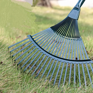 Planet Gates Rake Head 1pc Lawn Rake Leaf Scoop Rake, Stainless Steel Broom, Relieve Fatigue Portable Garden Tools Easy To Clean Grass Rake, 40.13cm X 41.91cm (no Handle)