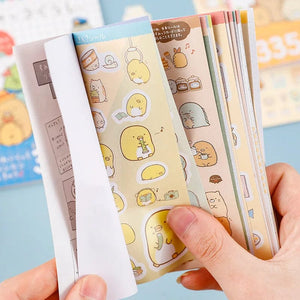 Planet Gates random 16 Sheets Kawaii Stickers Book DIY Scrapbooking Journal Planner Notebook Diary Decor Phone Stickers Office Japanese Stationery