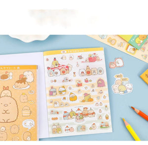 Planet Gates random 16 Sheets Kawaii Stickers Book DIY Scrapbooking Journal Planner Notebook Diary Decor Phone Stickers Office Japanese Stationery