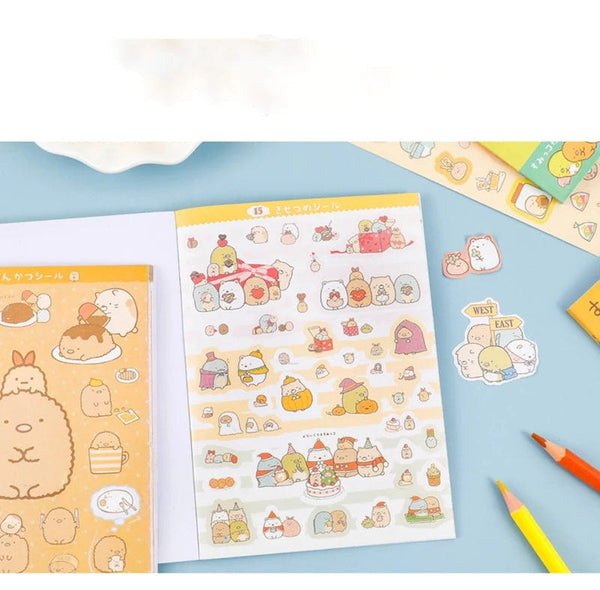 Planet Gates random 16 Sheets Kawaii Stickers Book DIY Scrapbooking Journal Planner Notebook Diary Decor Phone Stickers Office Japanese Stationery