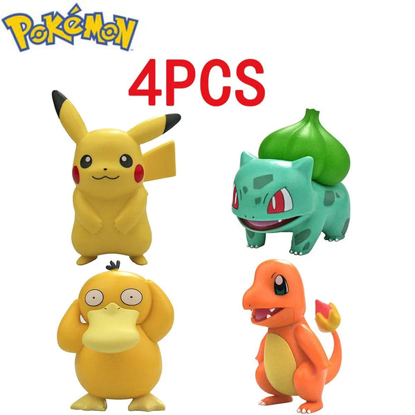 Planet Gates random 1PCS / 5-8cm 4Pcs Pokemon Pikachu Anime Figure Toys PVC Cake Car Decoration Ornaments  Action Figure For Children Birthday Christmas Gifts