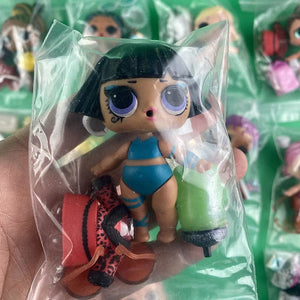 Planet Gates random 1set 1Doll+1Clothes+1Shoes+1Baby Bottle+1Glasses Doll Original 8CM Big Sisters Girls DIY Toys And Gifts