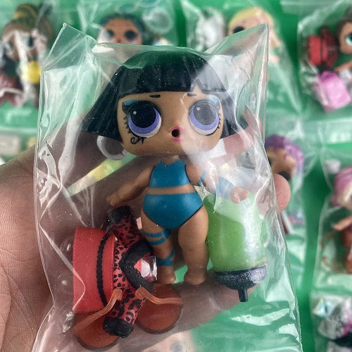 Planet Gates random 1set 1Doll+1Clothes+1Shoes+1Baby Bottle+1Glasses Doll Original 8CM Big Sisters Girls DIY Toys And Gifts