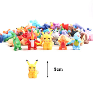 Planet Gates random 24pcs 24-144 Pcs Pokemon Action Figure 2-3CM Not Repeating Mini Figures Model Toy Pikachu Anime Kids Collect Dolls Birthday Gifts