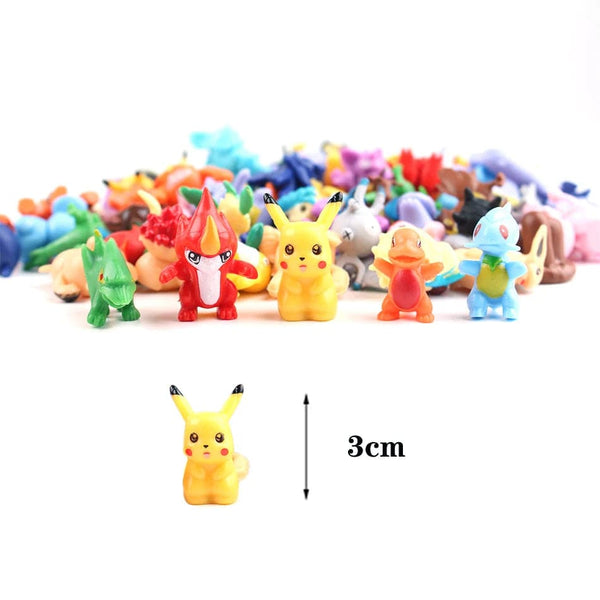Planet Gates random 24pcs 24-144 Pcs Pokemon Action Figure 2-3CM Not Repeating Mini Figures Model Toy Pikachu Anime Kids Collect Dolls Birthday Gifts