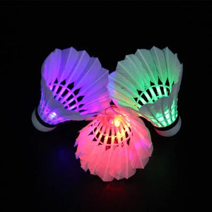 Planet Gates Random 3-pcs 1/3/5pcs Lighting Badminton Dark Night Colorful LED Lighting Sport Badminton Light Spot Shuttle cock Accessories shuttlecock