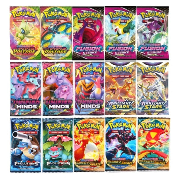 Planet Gates Random 40/80 PCS Pokemon Cards Deck Box Pikachu English Party Games Tabletop Matchmaking Card Set Pokemon Cards' Album Kids Toys