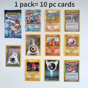 Planet Gates Random 40/80 PCS Pokemon Cards Deck Box Pikachu English Party Games Tabletop Matchmaking Card Set Pokemon Cards' Album Kids Toys