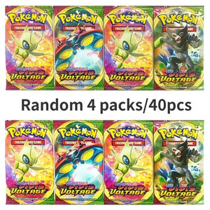 Planet Gates Random 40/80 PCS Pokemon Cards Deck Box Pikachu English Party Games Tabletop Matchmaking Card Set Pokemon Cards' Album Kids Toys