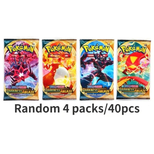 Planet Gates Random 40PCS-D Random 40/80 PCS Pokemon Cards Deck Box Pikachu English Party Games Tabletop Matchmaking Card Set Pokemon Cards' Album Kids Toys