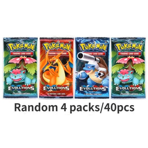 Planet Gates Random 40PCS-E Random 40/80 PCS Pokemon Cards Deck Box Pikachu English Party Games Tabletop Matchmaking Card Set Pokemon Cards' Album Kids Toys
