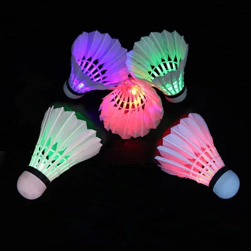 Planet Gates Random 5-pcs 1/3/5pcs Lighting Badminton Dark Night Colorful LED Lighting Sport Badminton Light Spot Shuttle cock Accessories shuttlecock