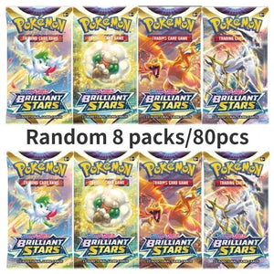 Planet Gates Random 80PCS-C Random 40/80 PCS Pokemon Cards Deck Box Pikachu English Party Games Tabletop Matchmaking Card Set Pokemon Cards' Album Kids Toys