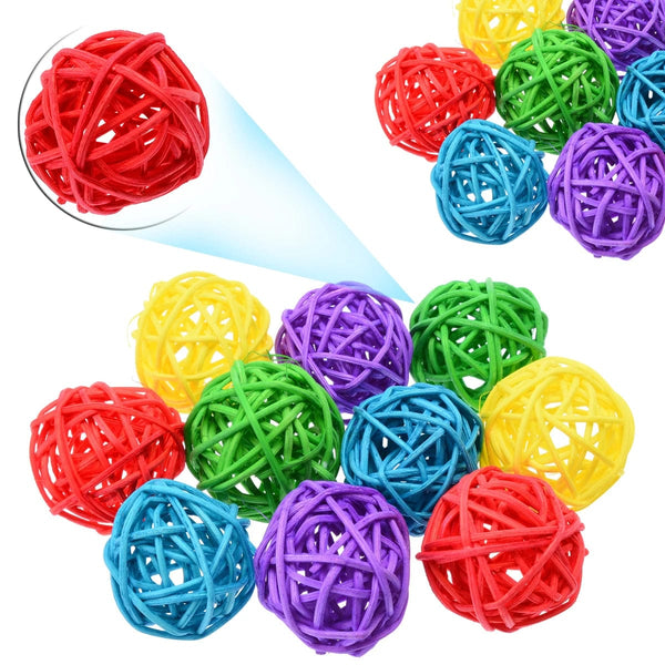 Planet Gates Random Color 10pcs 10pcs/lot Multicolor Color Sepak Takraw Parrot Chewing Toy Ball Pet Bird Scratching Toy Pet Chewing Toy Bird Supplies