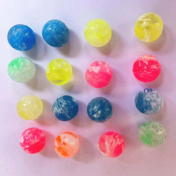 Planet Gates Random color-20pcs 20Pcs/lot Rubber 19mm Cloud Bouncy Balls Funny Toy Jumping Balls Mini Neon Swirl Bouncing Balls for Kids Sports Games Toy