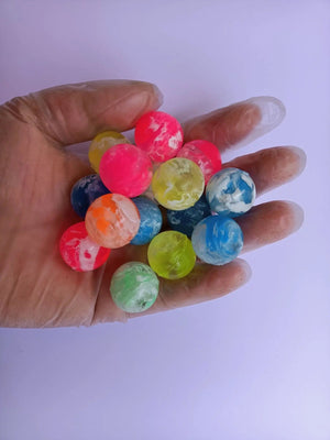Planet Gates Random color-20pcs 20Pcs/lot Rubber 19mm Cloud Bouncy Balls Funny Toy Jumping Balls Mini Neon Swirl Bouncing Balls for Kids Sports Games Toy