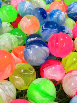 Planet Gates Random color-20pcs 20Pcs/lot Rubber 19mm Cloud Bouncy Balls Funny Toy Jumping Balls Mini Neon Swirl Bouncing Balls for Kids Sports Games Toy