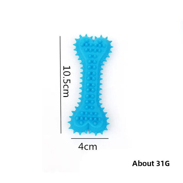 Planet Gates Random color G831A 1PC Pet Chew Toy Soft Rubber Bite-resistance Bone Shape Teeth Grinding Chewing Toys for Small Dogs Training Pet Supplies