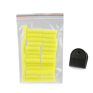 Planet Gates Random Color Malathorne 30 Pcs Cylinder-shaped Sponge Brush for Water-Base Table Tennis Glue+Random Color Clip Racket DIY Tools Accessories
