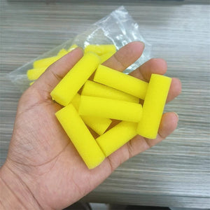 Planet Gates Random Color Malathorne 30 Pcs Cylinder-shaped Sponge Brush for Water-Base Table Tennis Glue+Random Color Clip Racket DIY Tools Accessories
