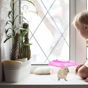 Planet Gates Random Color Pet Box Turtle Tank Habitat Small Terrarium Snails Reptile Aquarium Storage Nest Plastic Tortoise Basin Breeding Living