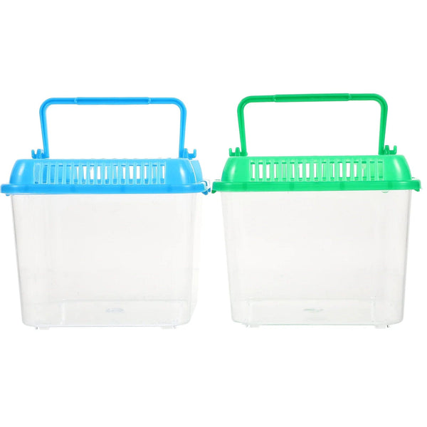 Planet Gates Random Color Pet Box Turtle Tank Habitat Small Terrarium Snails Reptile Aquarium Storage Nest Plastic Tortoise Basin Breeding Living