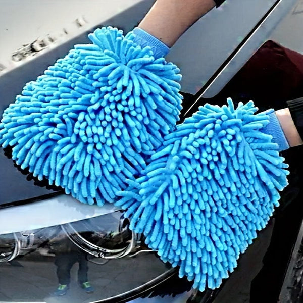 Planet Gates Random Colors 1pc Microfiber Car Wash Gloves - Anti-Scratch Cleaning & Care Tool For Cars & Home Kitchen