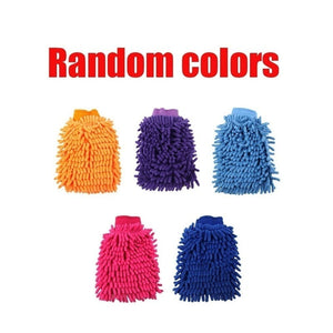 Planet Gates Random Colors 1pc Microfiber Car Wash Gloves - Anti-Scratch Cleaning & Care Tool For Cars & Home Kitchen