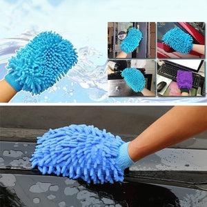 Planet Gates Random Colors 1pc Microfiber Car Wash Gloves - Anti-Scratch Cleaning & Care Tool For Cars & Home Kitchen