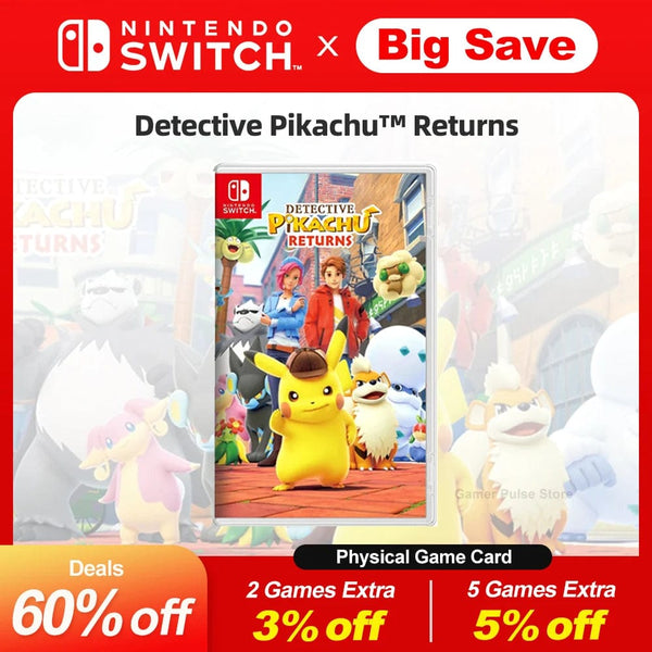 Planet Gates Random Cover Detective Pikachu Returns Nintendo Switch Game Deals 100% Original Physical Game Card Single Player Adventure Genre for Switch