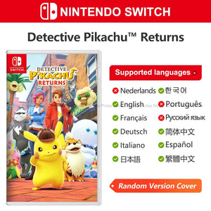 Planet Gates Random Cover Detective Pikachu Returns Nintendo Switch Game Deals 100% Original Physical Game Card Single Player Adventure Genre for Switch