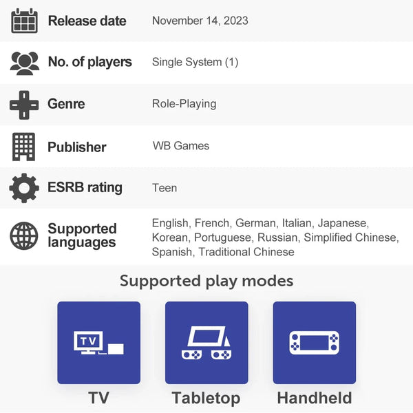 Planet Gates Random Cover Hogwarts Legacy Nintendo Switch Game Deals 100% Official Original Physical Game Card RPG Genre for Nintendo Switch Game Console