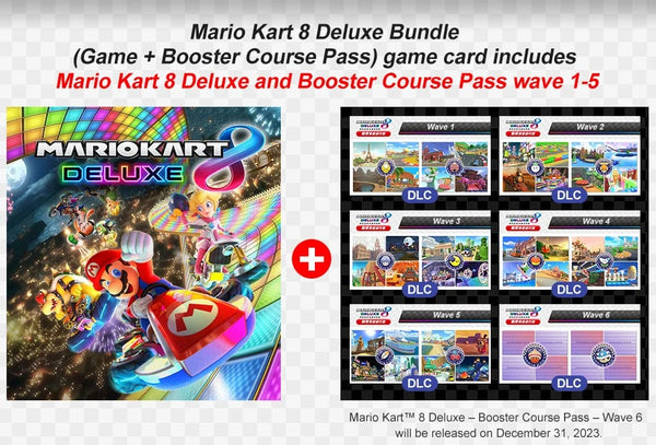 Planet Gates Random Cover Mario Kart 8 Deluxe Bundle (Game + Booster Course Pass) Nintendo Switch Game Deals 100% Original Physical Game Card for Switch