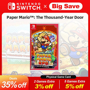 Planet Gates Random Cover Paper Mario The Thousand Year Door Nintendo Switch Game Deals 100% New Original Physical Game Card for Nintendo Switch OLED Lite