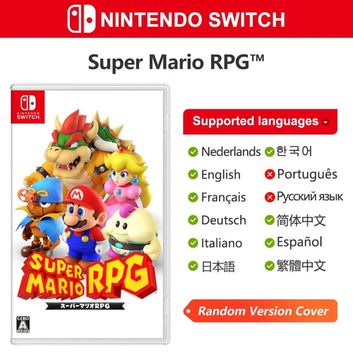 Planet Gates Random Cover Super Mario RPG Nintendo Switch Game Deals 100% Original Official Physical Game Card Adventure and RPG Genre 1 Player for Switch
