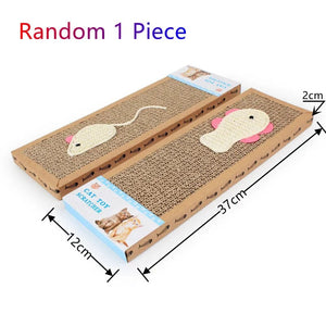 Planet Gates Random Pattern 37*12cm Cat Scratching Board Mat Scraper Claw Paw Toys For Cat Scratcher Equipment Kitten Product Abreaction Furniture Protector