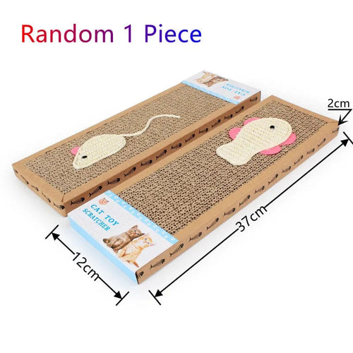 Planet Gates Random Pattern 37*12cm Cat Scratching Board Mat Scraper Claw Paw Toys For Cat Scratcher Equipment Kitten Product Abreaction Furniture Protector