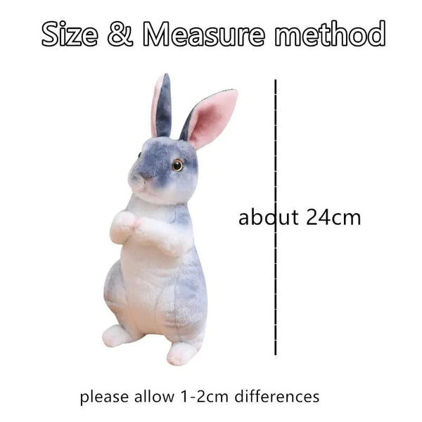 Planet Gates randomly 1pcs 1pc Randomly Realistic Cute Plush Rabbits Lifelike Animal Photo Props Bunny Simulation Toy Model Birthday Gift