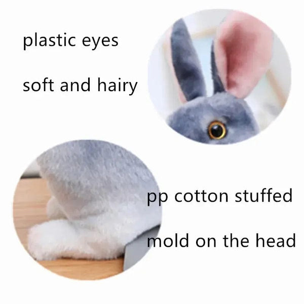 Planet Gates randomly 1pcs 1pc Randomly Realistic Cute Plush Rabbits Lifelike Animal Photo Props Bunny Simulation Toy Model Birthday Gift