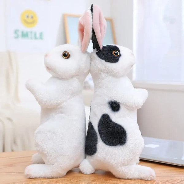Planet Gates randomly 1pcs 1pc Randomly Realistic Cute Plush Rabbits Lifelike Animal Photo Props Bunny Simulation Toy Model Birthday Gift