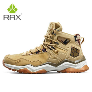 Planet Gates RAX Men Hiking Shoes Mid-top Waterproof Outdoor Sneaker Men Leather Trekking Boots Trail Camping Climbing Hunting Sneakers Women