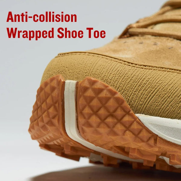 Planet Gates RAX Men Hiking Shoes Mid-top Waterproof Outdoor Sneaker Men Leather Trekking Boots Trail Camping Climbing Hunting Sneakers Women