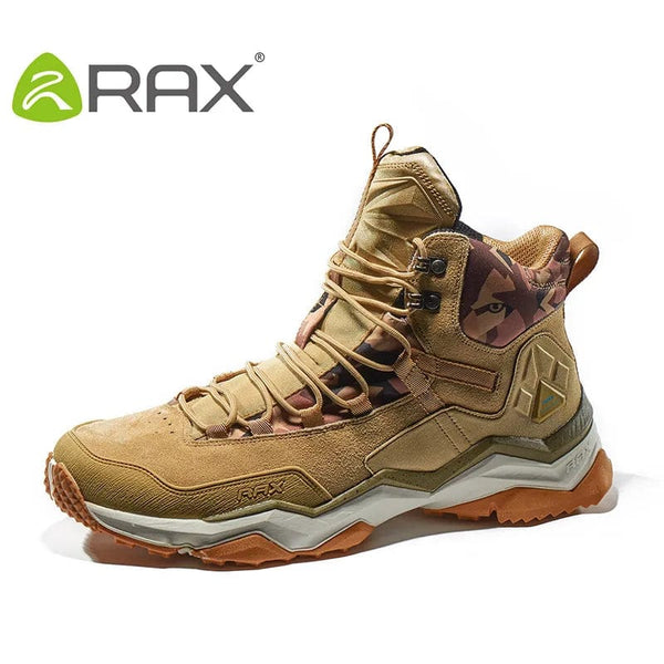 Planet Gates RAX Men Hiking Shoes Mid-top Waterproof Outdoor Sneaker Men Leather Trekking Boots Trail Camping Climbing Hunting Sneakers Women