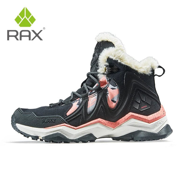 Planet Gates RAX Waterproof Hiking Shoes Men Winter Outdoor Sneakers for Men Snow Boots Plush Mountain Snowboots Outdoor Tourism Jogging Shoe