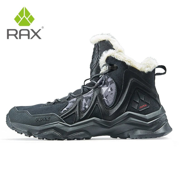 Planet Gates RAX Waterproof Hiking Shoes Men Winter Outdoor Sneakers for Men Snow Boots Plush Mountain Snowboots Outdoor Tourism Jogging Shoe